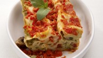 Lasaña de vegetales asados